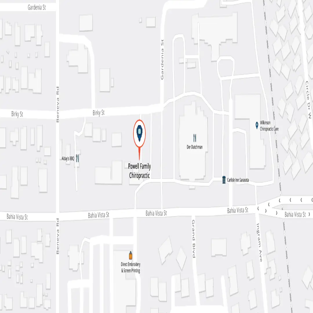 Powell Family Chiropractic Location Map